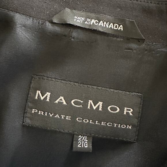 MACMOR | Mens Boxy Wool Shirt Jacket Blazer Size 2XL Black Career Front Pockets - Picture 4 of 8